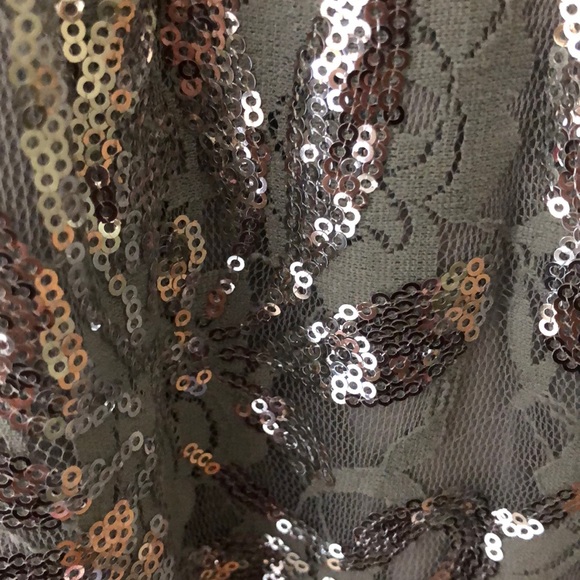 Alex Evenings Silver Sequin Gown NWT - Picture 3 of 4